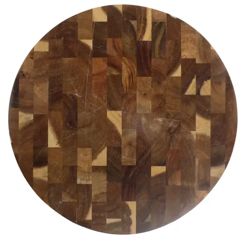 Round Chunky Wood Cutting Board