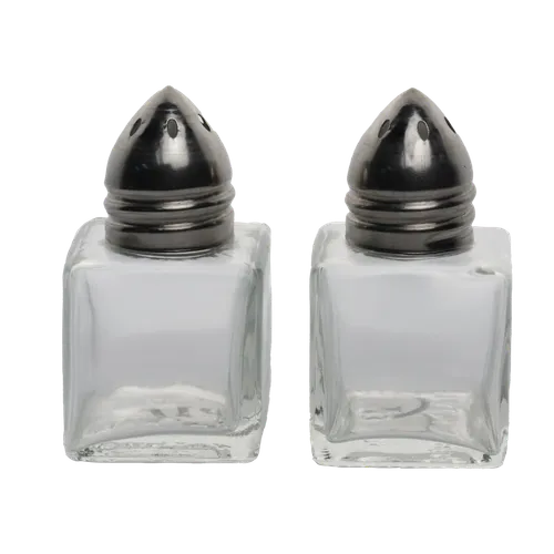 Mini Glass Salt & Pepper Shaker Set