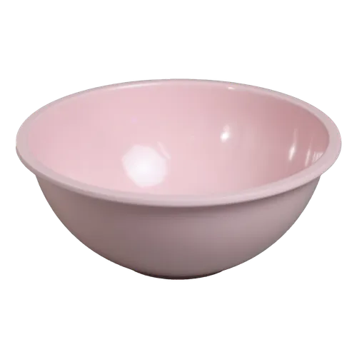 Pastel Pink Plastic Nesting Serving Bowl With Lid