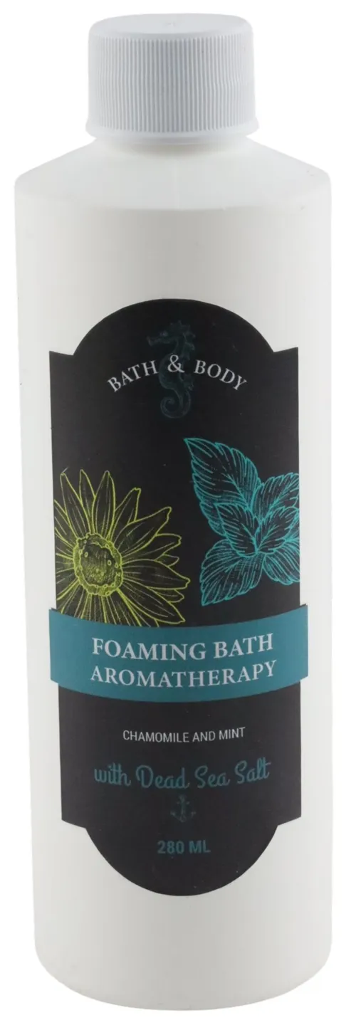 Generic Foaming Bath Chamomile & Mint Bottle