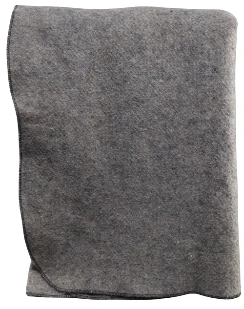Grey Speckled Wool Blanket