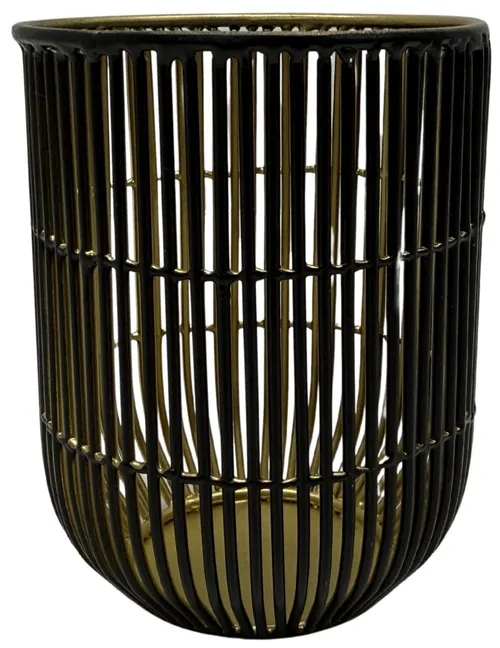 Black & Gold Wire Candle Holder