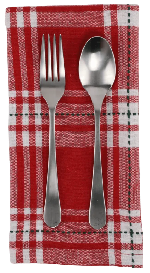 Red & White & Green Plaid Napkin