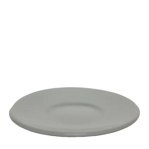 White Diner Style Espresso Saucer