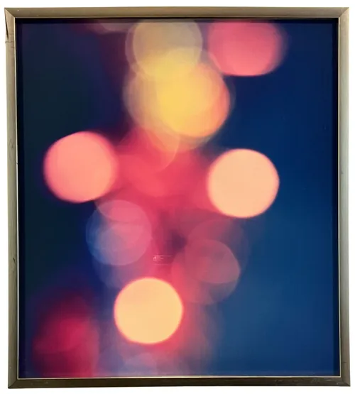 Bokeh Lights In Silver Frame