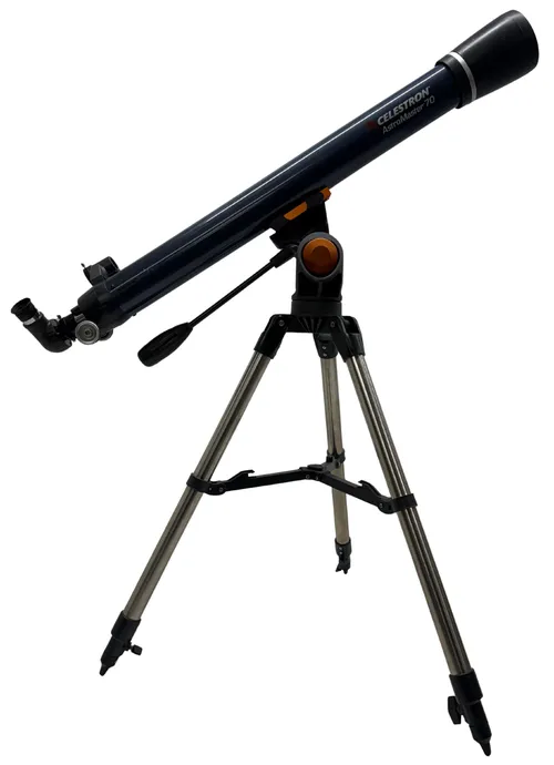 Blue Telescope On Adjustable Tripod