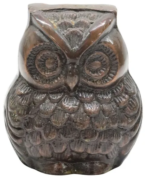 Brown Cast Iron Owl