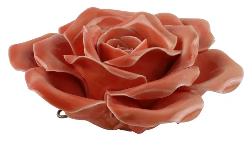Coral Ceramic Flower 