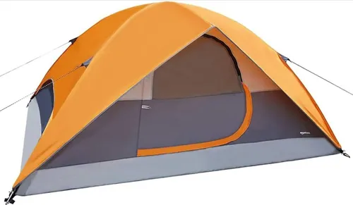 Orange & Grey 4 Person Tent