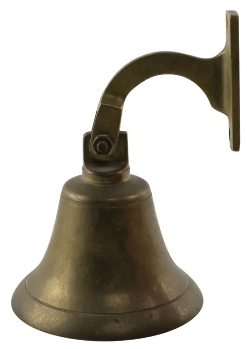 Brass Wall Mount Bell With Rope