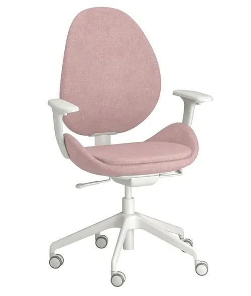 Swivel Pink & White Office Chair
