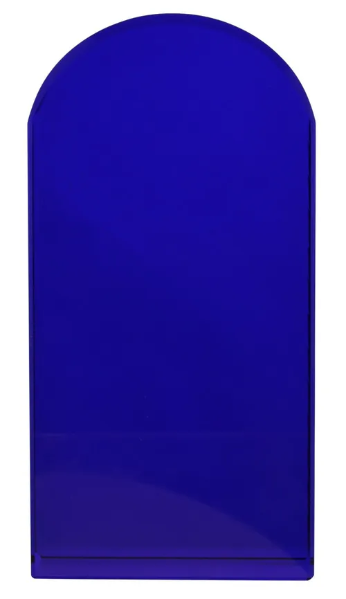 Clear Blue Glass Object