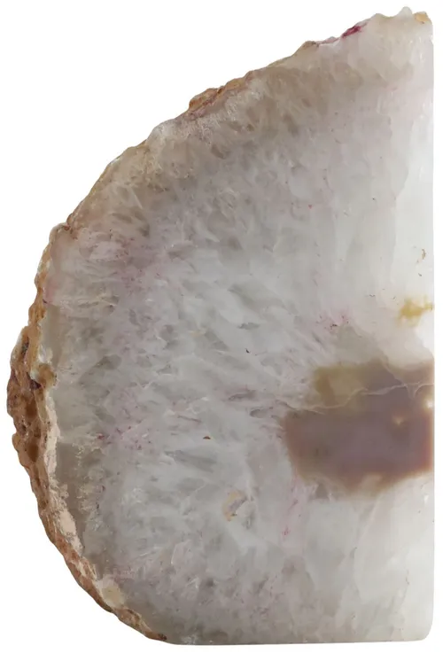 Polished White & Blue Geode