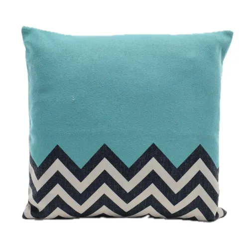 Mountain Range Turquoise Sky Blue Throw Pillow
