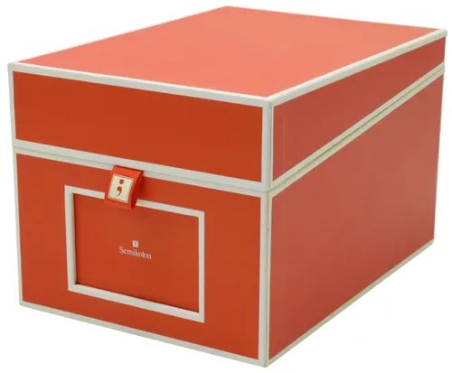 Orange Document Storage Box
