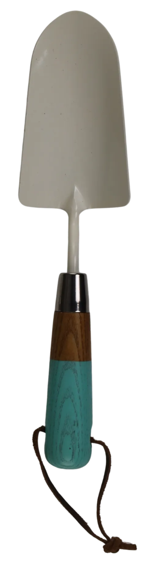 White & Teal Spade Garden Tool