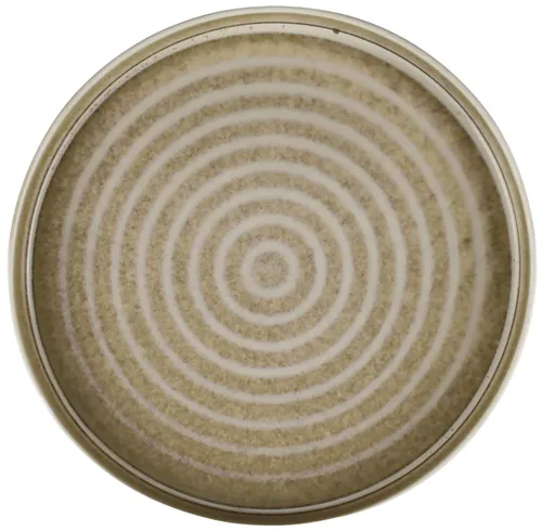Beige Ring Ceramic Plant Pot Plate