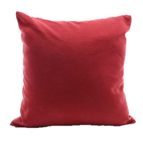 Solid Red Rosewood Throw Pillow