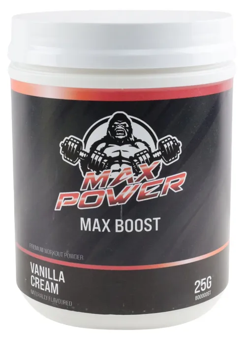 Generic Max Power Max Boost Vanilla Cream Container