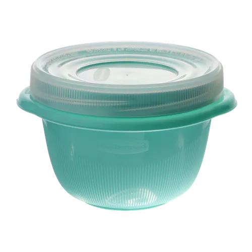 Teal Plastic Reusable Container With Lid