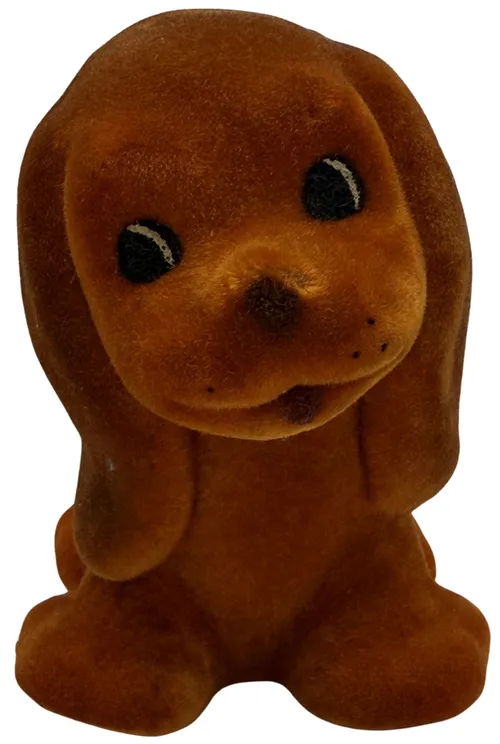 Vintage Orange Foam Dog Toy