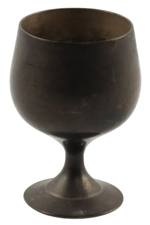 Antique Mini Brass Goblet