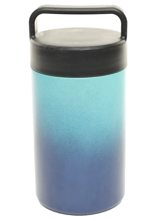 Turquoise & Space Cadet Blue Metal Thermos