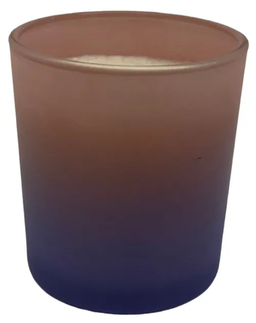 Purple & Pink Glass Jar Candle