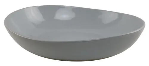 White Ceramic Wave Serving Bowl