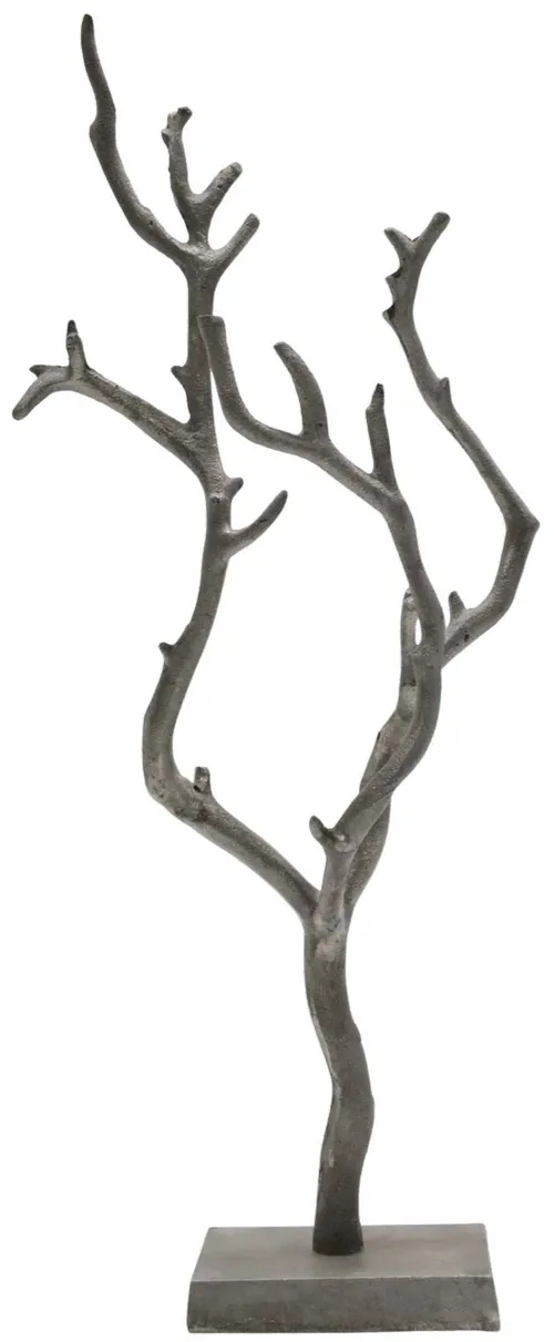 Matte Silver Metal Tree