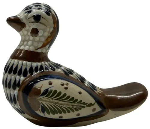 Painted Tonala Pottery Bird Figure