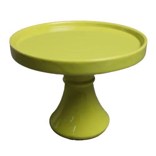 Lanzones Yellow Ceramic Dessert Stand