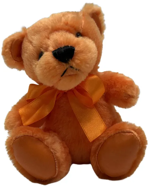 Orange Stuffed Bear Plush