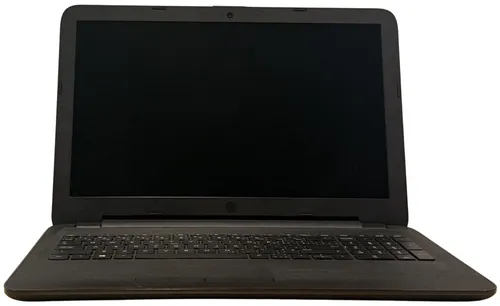 Solid Flat Black Laptop With Black Keyboard