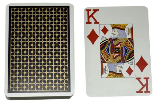 Black & Gold Patterned Playing Card Deck