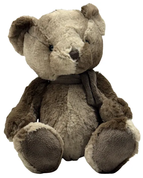 Brown & Beige Plush Bear Stuffed Animal
