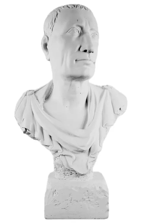 White Statue Bust Of Emperor Nero