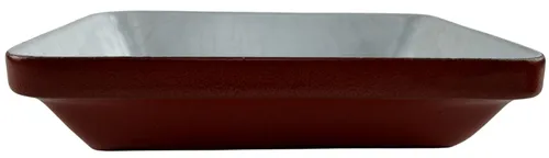 Cranberry Red Stoneware Rectangular Baking Dish