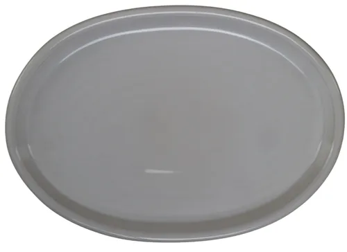 White Stoneware Oval Serving Platter