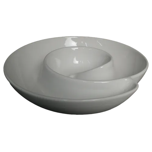 White Snail Serving Platter