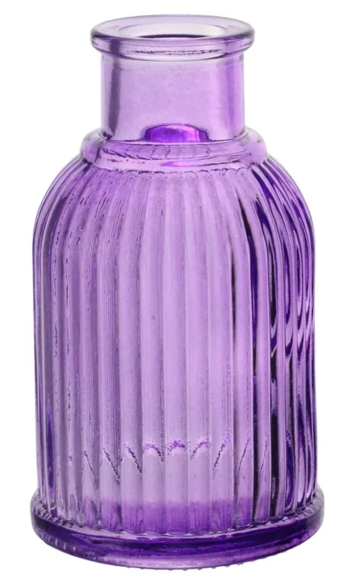 Purple Clear Glass Vase Collection - Y