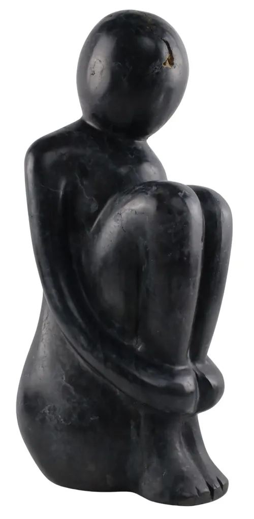 Carved Stone Sitting Person