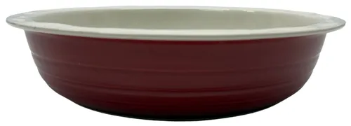 Red Gradient Deep Ceramic Pie Plate