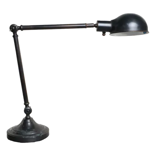 Aged Copper Bent Arm Desk Lamp