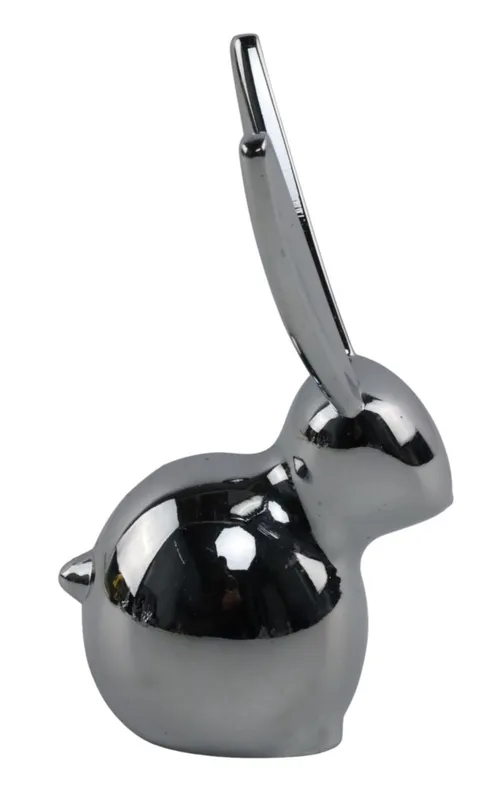 Chrome Plated Metal Rabbit