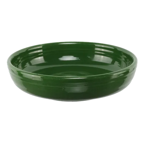 Hunter Green Ceramic Low Profile Small Bowl
