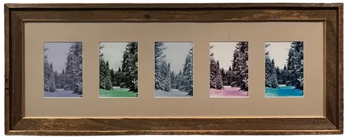 Colourful Winter In Wood Frame