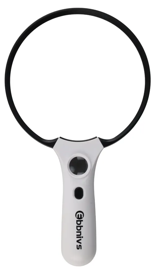 White Light Up Magnifying Glass