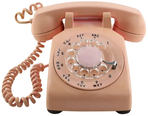 Light Pink Rotary Telephone