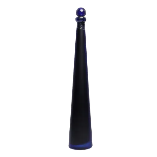 Decorative Blue Glass Oil Bottle